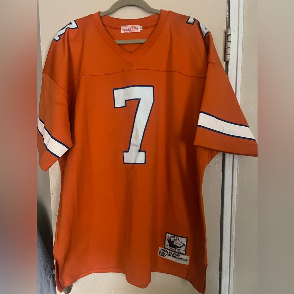 100% Authentic Mitchell & Ness 1987 VINTAGE JOHN ELWAY BRONCOS JERSEY Sz 52 XXL